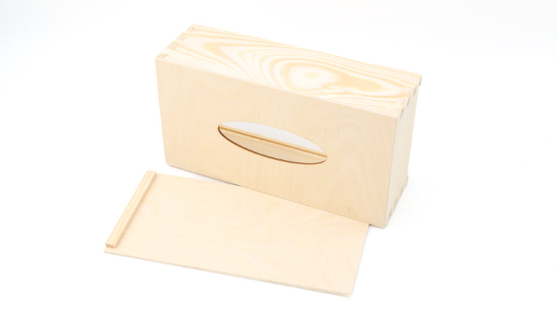 Unfinished Wooden Rectangle Tissue Box Cover - DIY Craft, Home Decor