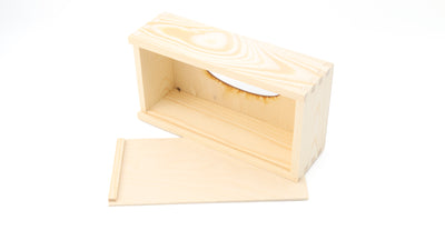 Unfinished Wooden Rectangle Tissue Box Cover - DIY Craft, Home Decor