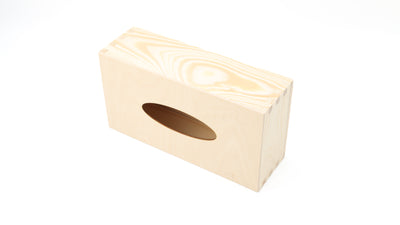 Unfinished Wooden Rectangle Tissue Box Cover - DIY Craft, Home Decor