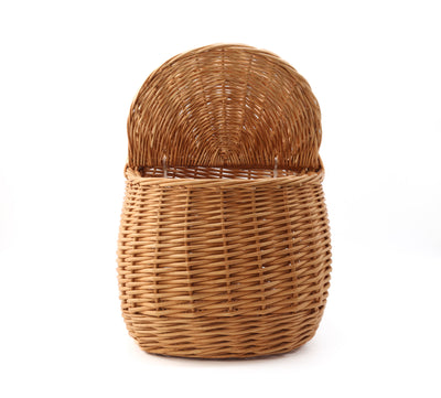 Large Handcrafted Wicker Basket with Lids