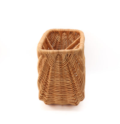 Large Wicker Basket with Foldable Handles